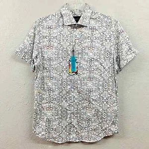 Robert Graham Cardwell Short Sleeve Shirt - Men's L - Picture 1 of 7