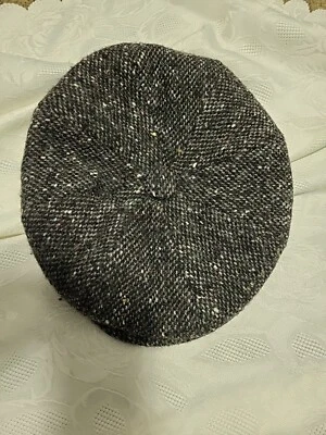 Gorra de Newsboy de Colección de Lana Irlandesa Tweed Motor de Jonathan Richard Gris Talla 7 Foto 1 de 4
