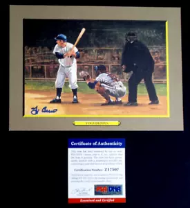 Tarjeta de grandes momentos firmada por YOGI BERRA PSA/ADN PEREZ-STEELE #53 AUTÓGRAFO HOF NY - Imagen 1 de 3