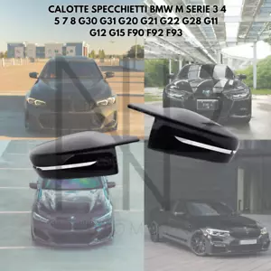 ✅CALOTTE SPECCHIETTI M BMW SERIE 3 4 5 7 8 G30 G20 G21 G22 G11 G12 F90 F92 ✅ - Foto 1 di 3