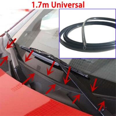 1.7M Car Windshield Adhesive Seal Strip Sealed Weatherstrip Rubber H-Type - Image 1 of 4