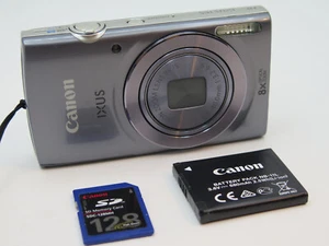 Canon IXY 160 PowerShot PH 165 IS IXUS 165 20,0 MP 8,0x argento F/S dal Giappone - Foto 1 di 12