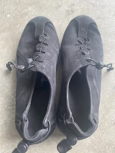 Pandere Barista Stretch Shoes Womens 11 Black Gray Expandable Leather nwot - Picture 1 of 13