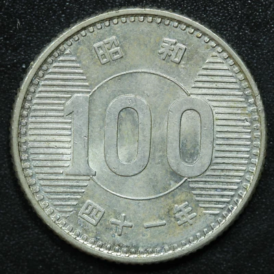 1966 Japan 100 Yen Yr.41 Shōwa - Y# 78 (#2) - Image 1 of 2