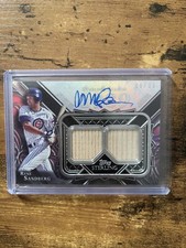 RYNE SANDBERG 2022 Topps Sterling SSAR-RS AUTO DUAL RELIC 08/25 CHICAGO CUBS