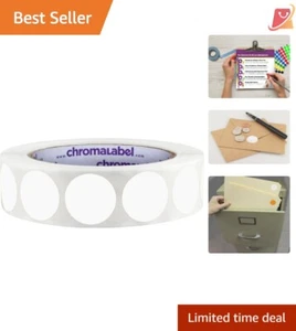 1 Inch Circle Sticker Labels Paper 1000 Count Permanent Adhesive For Organizing - Picture 1 of 12