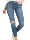 NWT Hudson Natalie MidRise Super Skinny Crop Jeans Stretch $215 Petra Blue Sz 26