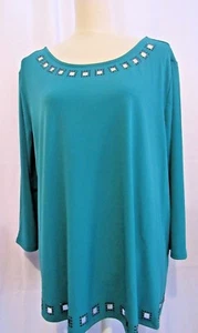 THE LIMITED COLLECTION WOMENS GREEN LONG SLEEVE BLOUSE SIZE XL NWT RET $79 - Picture 1 of 8