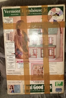 REAL GOOD TOYS Vermont Farmhouse Jr. Dollhouse New Unassembled Special Edition  - Image 1 of 4