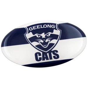 Geelong Cats AFL Lensed Team Oval Decal Badge - Cars, Bikes Laptops, Most Things - Picture 1 of 1