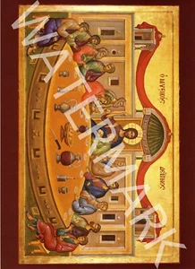 Last Supper - Religious Icon - Classic Image - 10x8 Photo Print - Bild 1 von 1