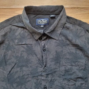 Nat Nast Silk Blend Luxury Shirt Gray Floral Short Sleeve XL - Picture 1 of 4