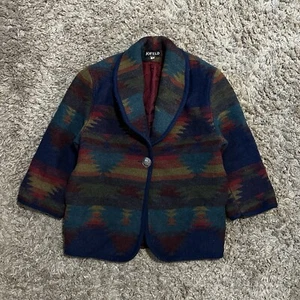 Vintage Jofeld Jacket Womens Medium Aztec Print Southwestern Coat Made In USA - Picture 1 of 7