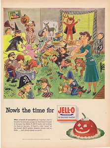 1952 Jell-o Jello Halloween Party Berenstains Artwork Print Ad - Picture 1 of 1