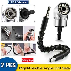 12" SCREWDRIVER BIT EXTENSION LONG FLEXIBLE FLEXI 1/4" HOLDER DRILL DRIVER BENDY - Picture 1 of 8