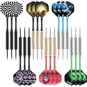 Dartpfeile Steeldarts Set 18 Stück Metallspitzen für Hobby und Anfänger 20 Gramm - Bild 1 von 2