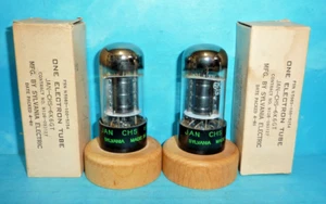 2 tubos Sylvania JAN-CHS-6K6GT probados Halo Getter nuevos en caja/nuevo en caja - Imagen 1 de 3