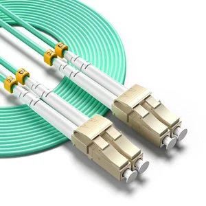 OM3 LC LC Fiber Patch Cable Duplex 50/125 Multimode 10GB SFP+ 7M/23FT - Picture 1 of 7