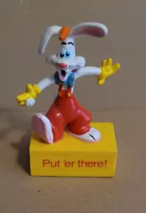 DISNEY Who Framed ROGER RABBIT "Put 'er there!" Vintage 3.75" PVC Figure 1987 - Picture 1 of 5