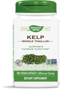 Nature's Way Kelp, Whole Thallus, 600 mg, 180 Vegan Capsules Natures Way - Picture 1 of 1