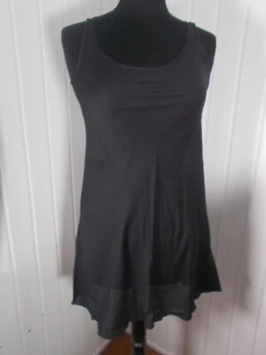 Robe de dessous voile en coton noir COP COPINE Mononoke 38 - Photo 1/4