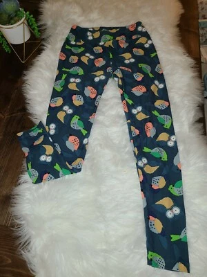 LulaRoe Vintage TC Owl and Birds Leggings New HTF Unicorn - Image 1 of 3
