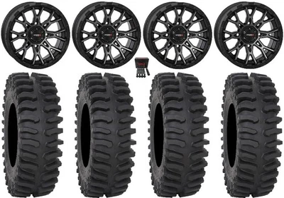 System 3 ST-6 14" Wheels Dark Tint 32" XT400 Tires Can-Am Commander Maverick - Image 1 of 4