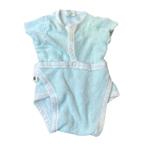 Pezzo unico neonato vintage anni 80 bambino blu regolabile a scatto - Foto 1 di 4