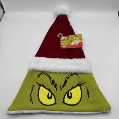 Dr Seuss El Grinch Que Robó Navidad Papá Noel Sombrero Vacaciones Juventud Talla Única Foto 1 de 4