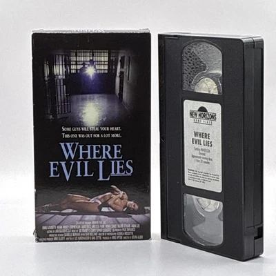 WHERE EVIL LIES (VHS 1995) Exotic Dancing, Trafficking. Thriller Unrated B27 - Image 1 of 2