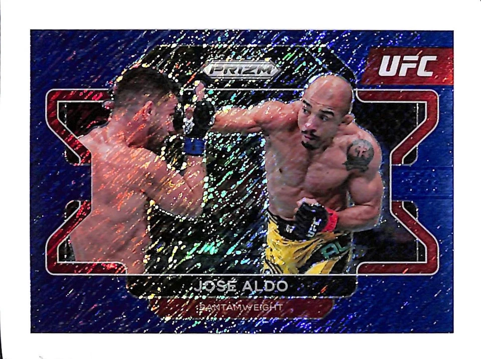 2022 PANINI PRIZM UFC #14 JOSE ALDO BLUE SHIMMER PRIZM FOTL 7/7 - Image 1 of 2