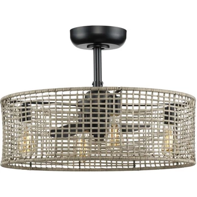 Progress Lighting Belva 14 Belva 14" 3 Blade Indoor Ceiling Fan - Black - Image 1 of 4