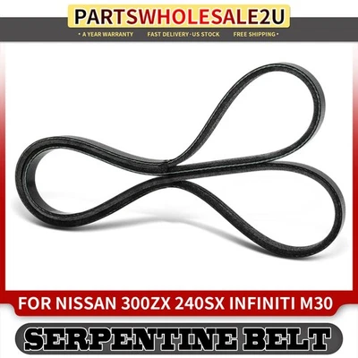 39.64" Serpentine Belt for Nissan 300ZX 1987-1989 240SX 1991-1998 INFINITI M30 - Image 1 of 4
