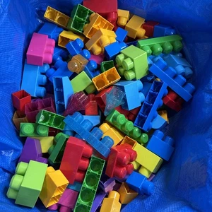 100+ Stück Mega Block sortiertes Lot Lego Steine bauen über 5 Pfund - Bild 1 von 9