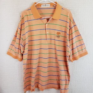 Camisa polo de golf Fairway & Greene para hombre XL naranja a rayas Kiawah Ocean Course - Imagen 1 de 13