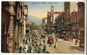 Sudáfrica - Ciudad del Cabo Adderlay Street - Postal temprana - Imagen 1 de 2