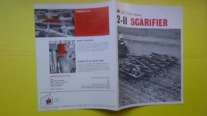 VINTAGE International Harvester IH 2-11 Scarifier / Plow,  Sales Brochure - Picture 1 of 3