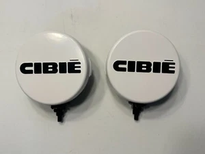 Pair of New Cibie Fog Lamp Light Assembly Yellow Lens with Covers - Picture 1 of 14