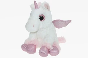 Peluche Licorne Créature Légendaire Corne Magie H 20 Cm Blanc - Imagen 1 de 1