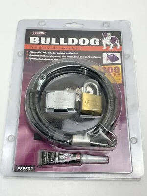 Belkin  Bulldog Portable Media Security Kit #F8E502 Cable Lock Keys Travel Pouch - Image 1 of 4