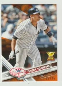 Gary Sanchez 2017 Topps Mini On Demand Orange 15/25 #7 Yankees - Picture 1 of 1