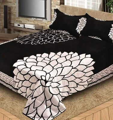 Sábana con 2 Fundas de Almohada Chenille 500 TC Sábana Cama Doble King Size Foto 1 de 4