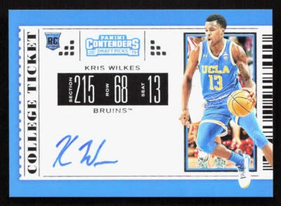 2019-20 Panini Contenders Draft Picks Kris Wilkes College Ticket Auto Rookie #97 - Image 1 of 2