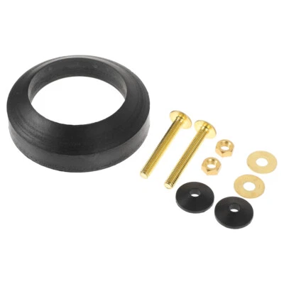 Rubber Toilet Tank Accessories Bowl Bolt & Gasket Kit Hotel Washer - Image 1 of 4