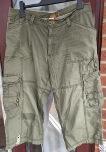 Mens Cherokee Cropped Trousers Green Size M - Picture 1 of 19