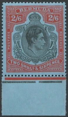 BERMUDA STAMPS KGVI 2/6 K/Pl SG117d 10th Printing Apr 52 P/13 V/Fine MNH Cat £18 - Image 1 of 2