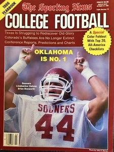 1986 Sporting News College Football Yearbook Brian Bosworth Cover * RARE * - Picture 1 of 9