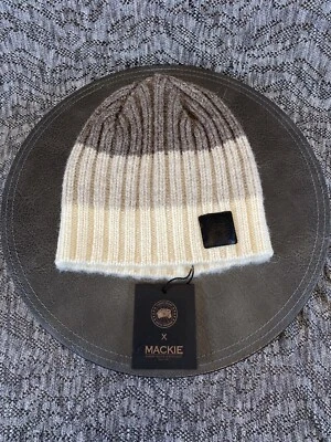 Canada Goose x Mackie Block Rib Slouchy Hat Beanie Ivory New - Image 1 of 4