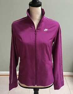NIKE JR WOMENS PLUM/PURPLE LIGHTWEIGHT ACTIVE JACKET SZ S (4/6) GC! - Picture 1 of 2