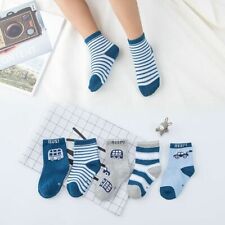 5 Pairs Toddler Baby Boys Girls Kids Socks Cotton Breathable Socks Cartoon 0-10T